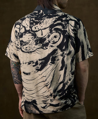 Lot 223 Print Aloha Shirt - Zen Tiger