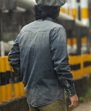 1950s Slub Denim Western Shirt