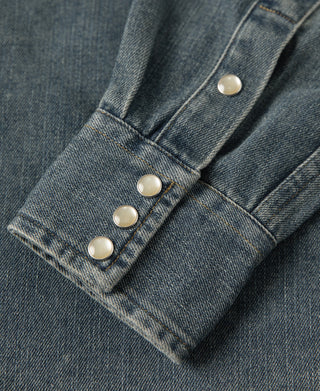 1950s Slub Denim Western Shirt