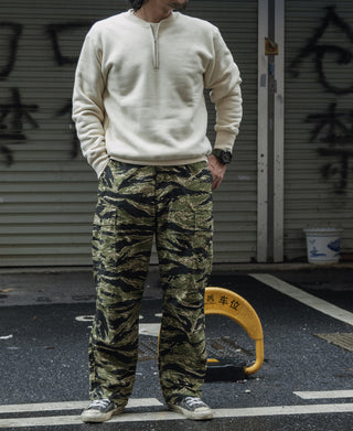 Racing Half-Zip Heavyweight Fleece Sweatshirt - Apricot