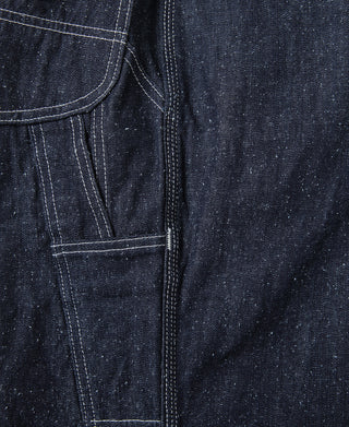 Slub Pearl Yarn Indigo Denim Carpenter Pants