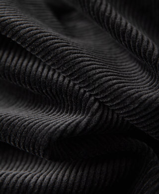 1960s Double Pleated Corduroy Trousers - Black