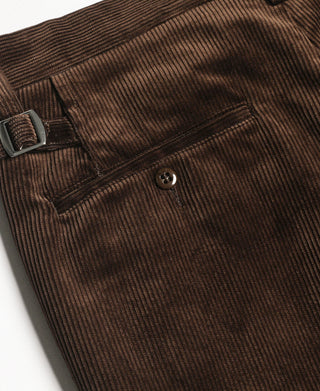 Lot 840 9.5 Wale 1940s Corduroy Work Pants - Dark Brown