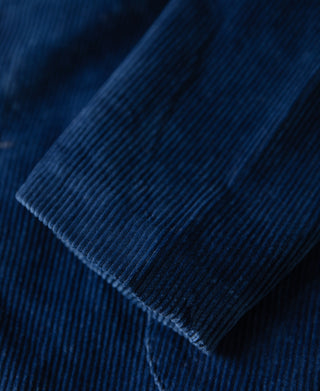 French Indigo-Dyed Corduroy Work Jacket