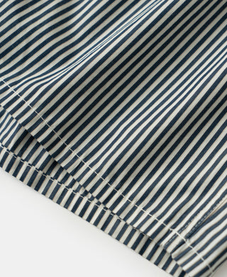 1950s Cotton Boxer Shorts - Blue Stripes