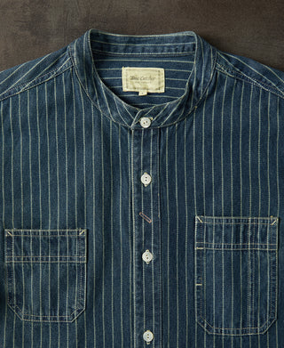 9 oz Wabash Striped Indigo Work Shirt