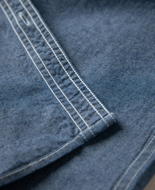 Military Chambray Workshirt - Blue