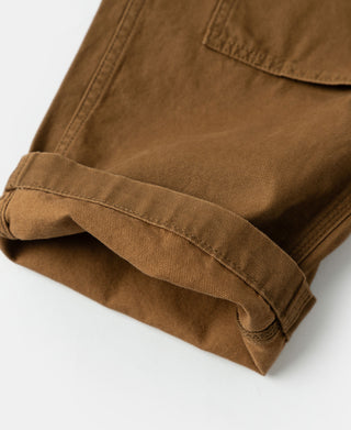 Canvas Double Knee Work Trousers - Brown