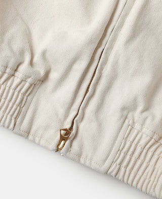 Undyed Selvedge Denim Biker Jacket