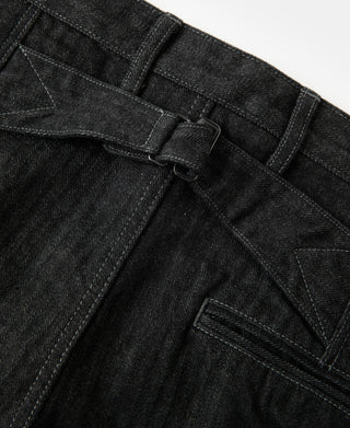 Lot 813J 15.5oz HBT Black Selvedge Denim Jeans