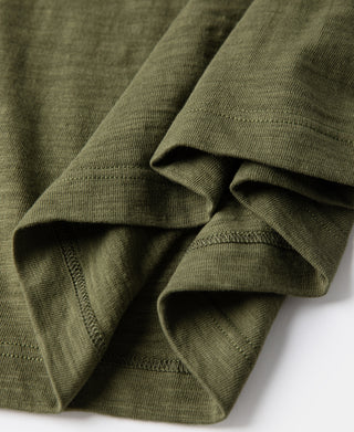 Heavyweight Cotton Gusset Tubular T-Shirt - Green