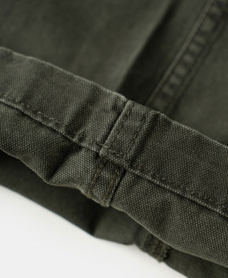 Canvas Double Knee Work Trousers - Dark Olive
