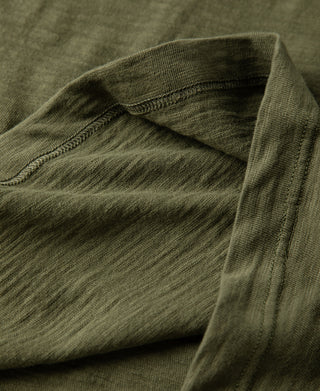 Heavyweight Cotton Gusset Tubular T-Shirt - Green