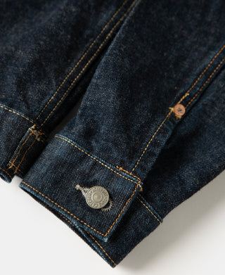 cuff detail of 1950s Type 2 Selvedge Denim Jacket