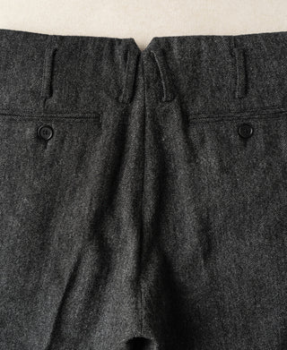 1930s Old Hollywood High-Waisted Wool Trousers