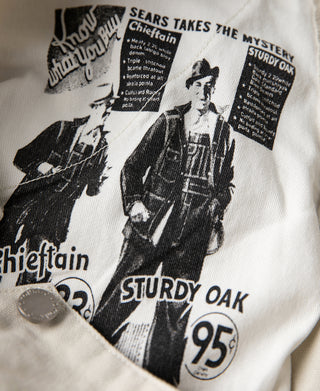 12 oz Canvas Railroad Work Pants- White