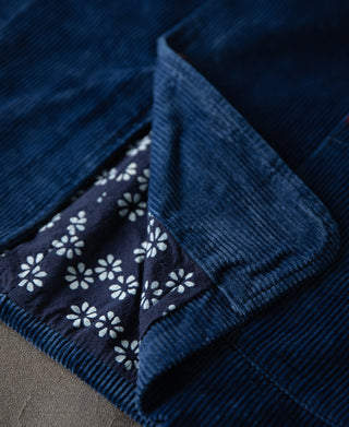 French Indigo-Dyed Corduroy Work Jacket