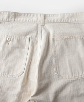 Lot 825 1950s USMC Herringbone Trousers - Natural