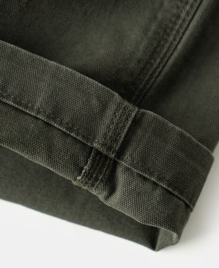 Canvas Double Knee Work Trousers - Dark Olive