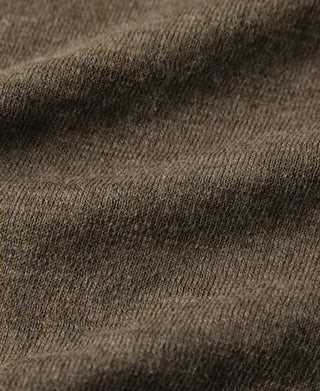 Lightweight Slub Cotton Knit Polo - Olive