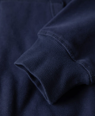 Heavyweight Terry Zip-Up Hoodie - Dark Blue