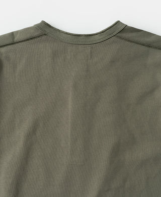 Vintage Long Sleeve Henley Shirt - Light Olive