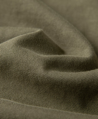 fabric texture of Green Short Sleeve Henley T-Shirt