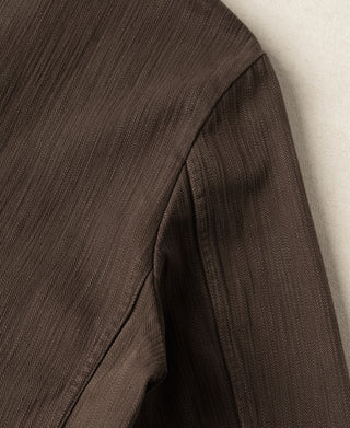 Blazer décontracté à chevrons style années 1930 - Marron