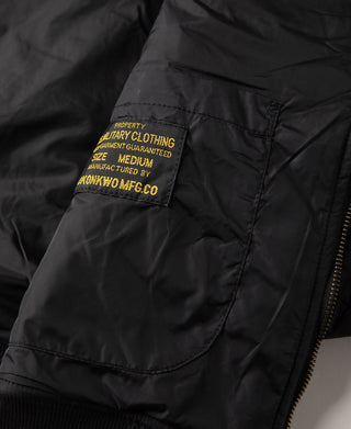 Reversible Diamond Quilted Stand-Collar Jacket - Black