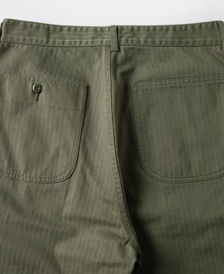 Lot 825 1950s USMC Herringbone Trousers - Olive