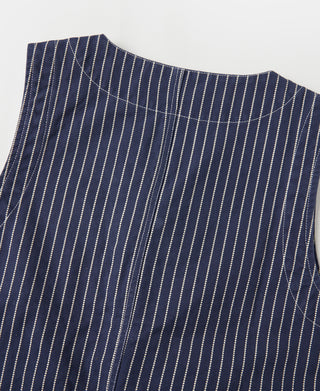 Wabash Stripe Canvas Work Vest