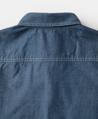 Military Chambray Workshirt - Blue
