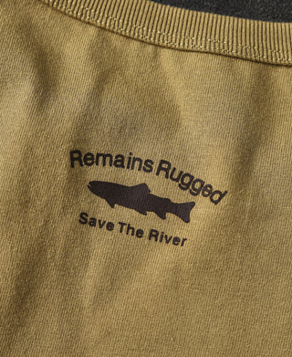 Fly Fishing Slogan T-Shirt - SAVE THE RIVER