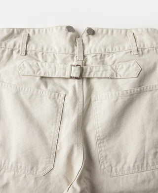 12 oz Canvas Railroad Work Pants- White