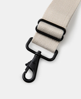 buckle detail of Cotton Canvas Crossbody Messenger Bag