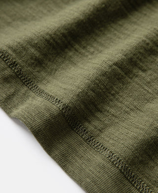 Heavyweight Cotton Gusset Tubular T-Shirt - Green