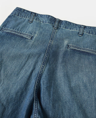 Wide Leg Repaired Jeans