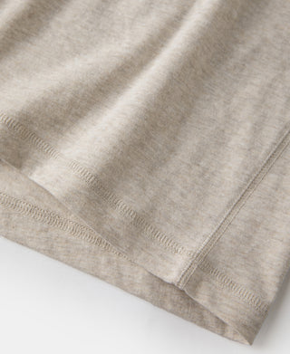 1940s Slub Cotton Henley Pocket T-shirt - Oats