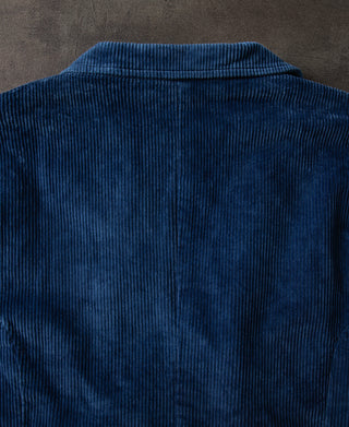 French Indigo-Dyed Corduroy Work Jacket