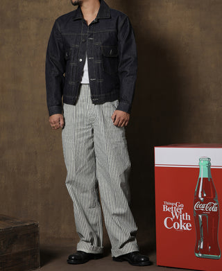 1940s 9 oz Stripe Denim Chino Trousers