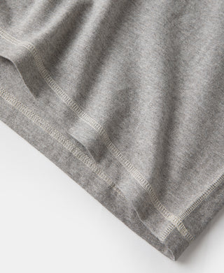 1940s Slub Cotton Henley Pocket T-shirt - Gray