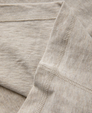 1940s Slub Cotton Henley Pocket T-shirt - Oats