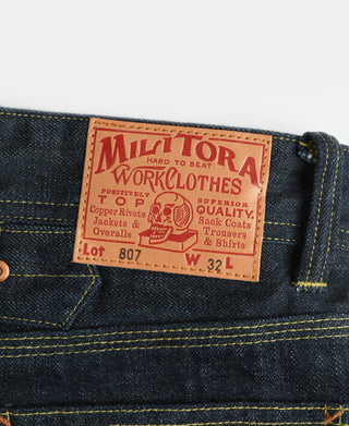 Waist Detail of Denim Jeans