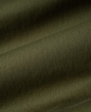 Cotton-Blend Slim Tapered Trousers - Olive