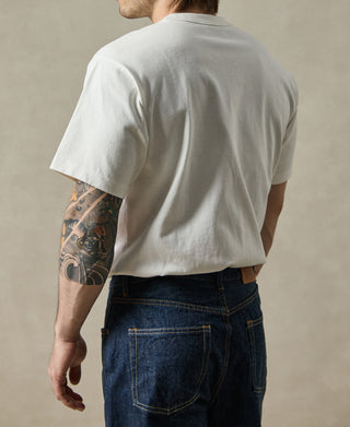 1900s Heavyweight Cotton Jersey Boxy T-Shirt - White
