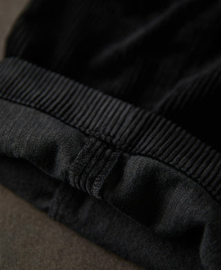 1960s Double Pleated Corduroy Trousers - Black