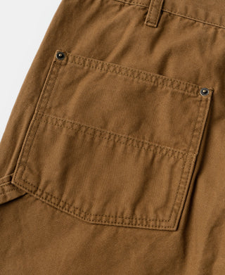 Canvas Double Knee Work Trousers - Brown