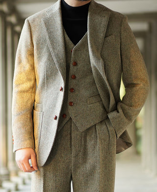 1930s Tweed Casual Suit Vest