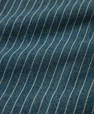 Slim Fit Wabash Striped Indigo Western Shirt