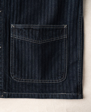 1920s Herringbone Denim Work Jacket